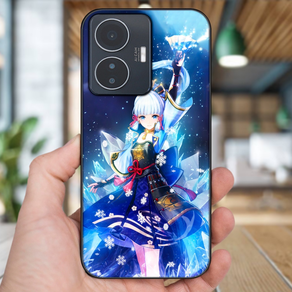 Ốp lưng Vivo Y55 2022 viền đen in hình Ayaka Genshin Impact