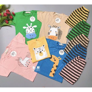Bộ Minky mom mùa hè cho bé trai, bé gái 7-18kg