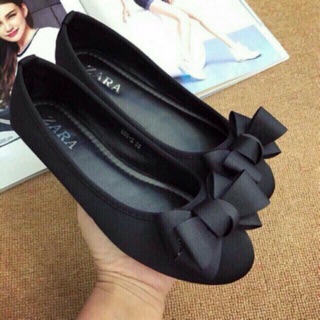 Giày bệt nơ vải
