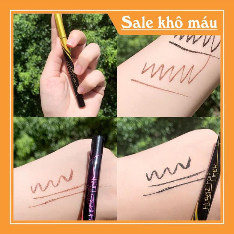 ( Chỉ bán giá sỉ ) Bút Kẻ Mắt Hyper Sharp Eyeliner Vàng Tím cá tính sang chảnh lâu trôi cọ siêu sắc waterproof Nội Địa