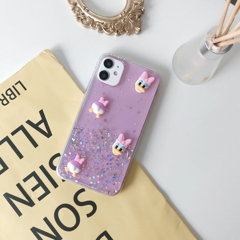 Ốp lưng Redmi Note 10 9 9S 9A 9T 8 8A 7 7A 6 Pro POCO M3 X3 NFC Xiaomi MI 10T A2 Lite 3D Lovers Cartoon Cute Duck Soft TPU Case