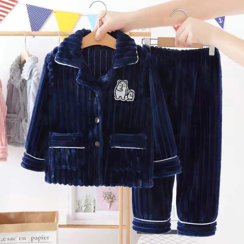 BỘ PIZAMA LÔNG NHUNG sz đại hàng QC