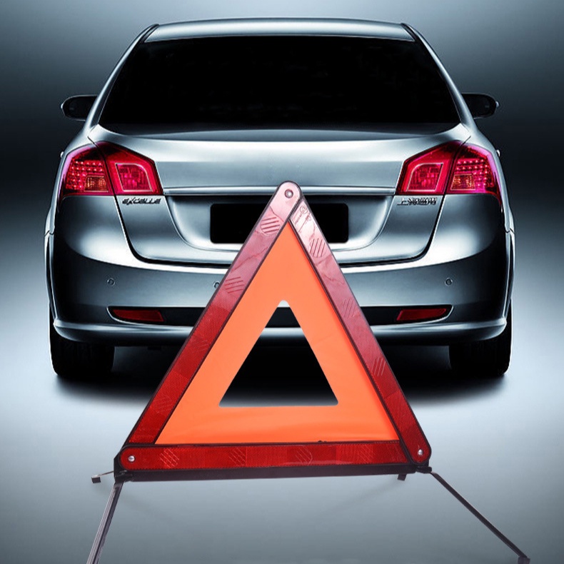 Biển Cảnh Báo Nguy Hiểm - Biển Tam Giác phản quang cảnh báo cho xe hơi gấp gọn tiện lợi