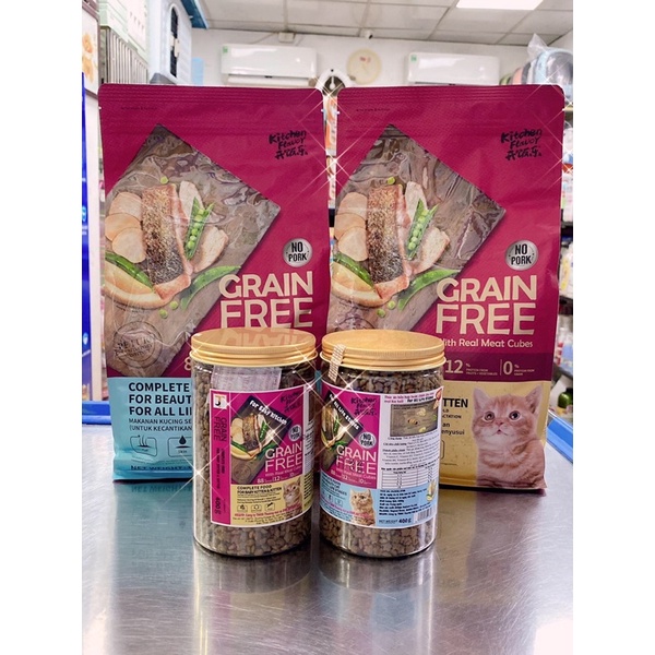 Thức ăn hạt cho mèo Kitchen Flavor Grain Free