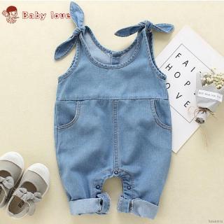 Quần yếm denim cho bé gái
