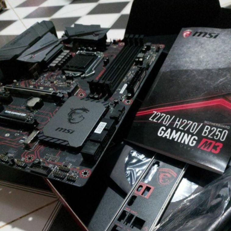Mainboard MSI B250 GAMING M3 kèm chặn, main sk 1151, main 4 khe ram, main gaming cao cấp, | BigBuy360 - bigbuy360.vn