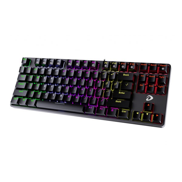 [Mã 33ELSALE hoàn 7% đơn 300K] Bàn phím cơ Gaming DAREU EK87 - Black (RED Led, Blue/ Brown/ Red D switch)