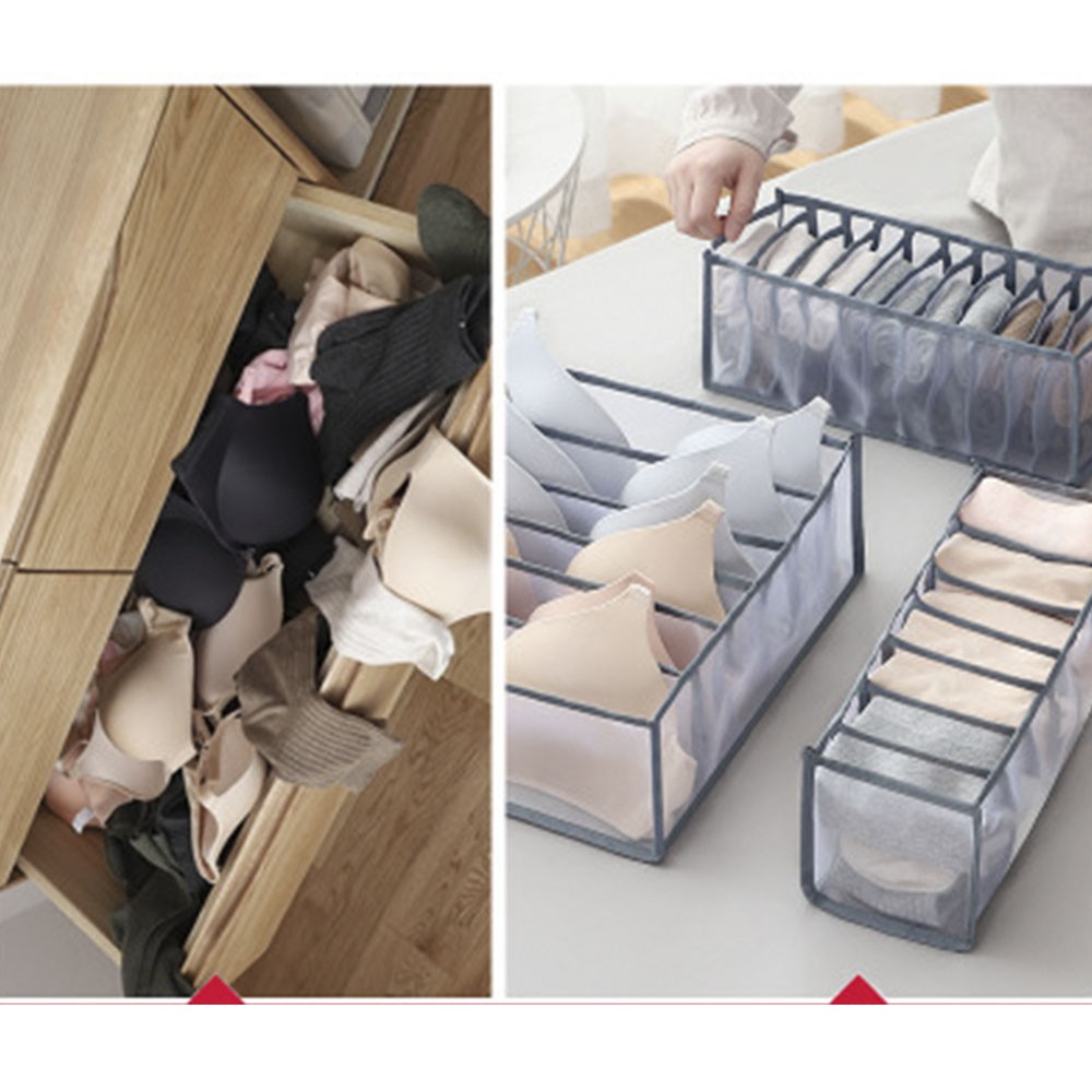 Hộp đựng đồ lót ngăn tủ không dệt có thể gập lại không dệt tiện lợi gọn gàng