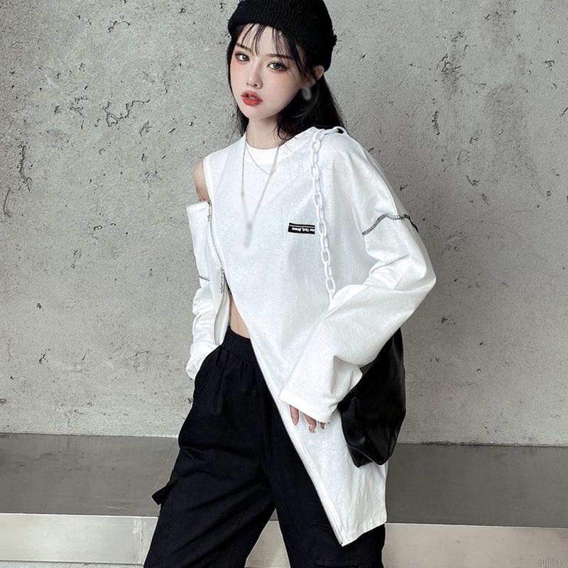 Áo Sweater Nữ Tay Dài Có Dây Kéo Phong Cách Hàn Quốc | BigBuy360 - bigbuy360.vn