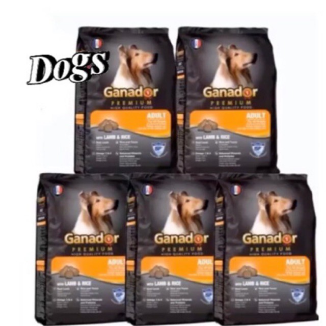 COMBO 5 GÓI THỨC ĂN CHO CHÓ GANADOR ASULT 400GR