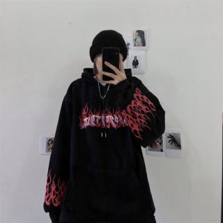 Áo hoodie ulzzang lửa