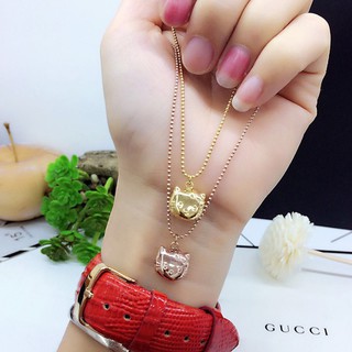 Dây Chuyền Titan Nữ Mặt Kitty Không Đen Không Gỉ TT 2024
