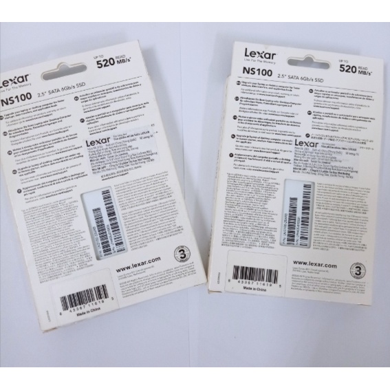 Ổ cứng SSD Lexar NS100 256GB (Đoc 520MB/s - Ghi 450MB/s) - Bảo hành 36T | BigBuy360 - bigbuy360.vn