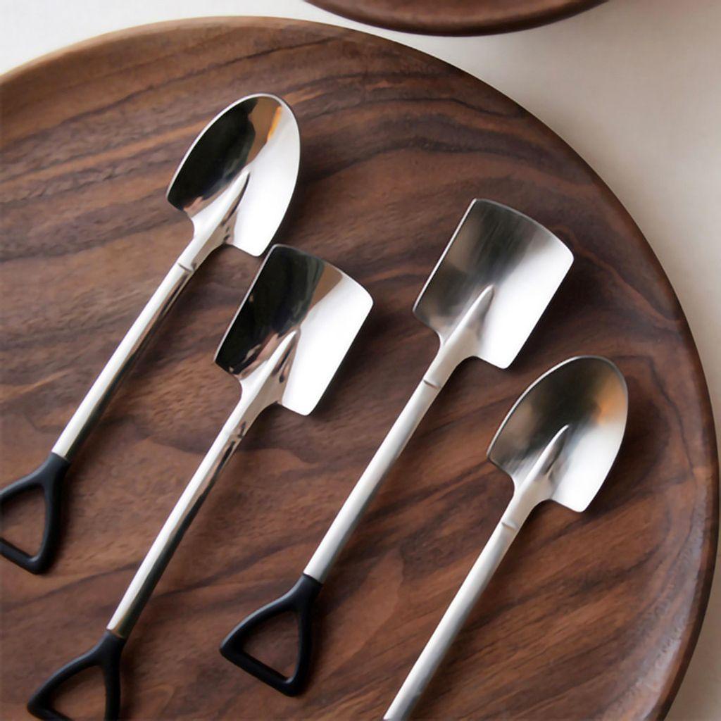 Muỗng Cà Phê Mini Bằng Thép Không Gỉ Mặt Gương Đặc Biệt Thời Trang Cho Nhà Bếp / Quán Bar