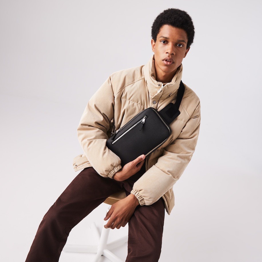 Túi chéo lacosstee 1 quai chanatago - Made in Japan, Hàng xuất xịn [ HONGPHUC ]