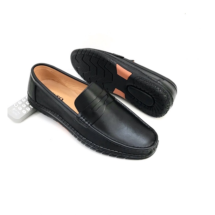 Giày mọi nam da bò nguyên tấm..đế cao su mềm..mã M01..màu đen..kiểu dáng đẹp sang trọng