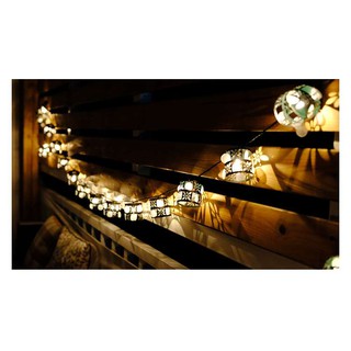 Dây đèn led trang trí decor đẹp mẫu lồng hoa