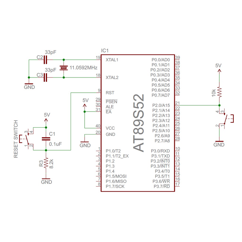 IC vi điều khiển AT89S52 24PU DIP40