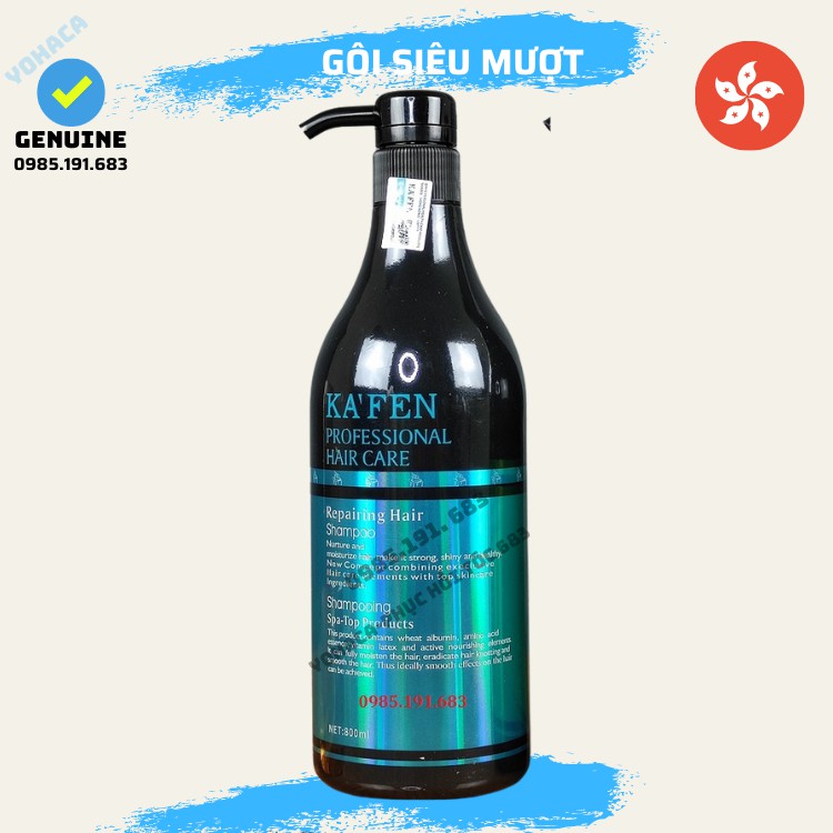 Lẻ Dầu Gội Dầu Xả Kafen Qinye siêu mượt 800ml