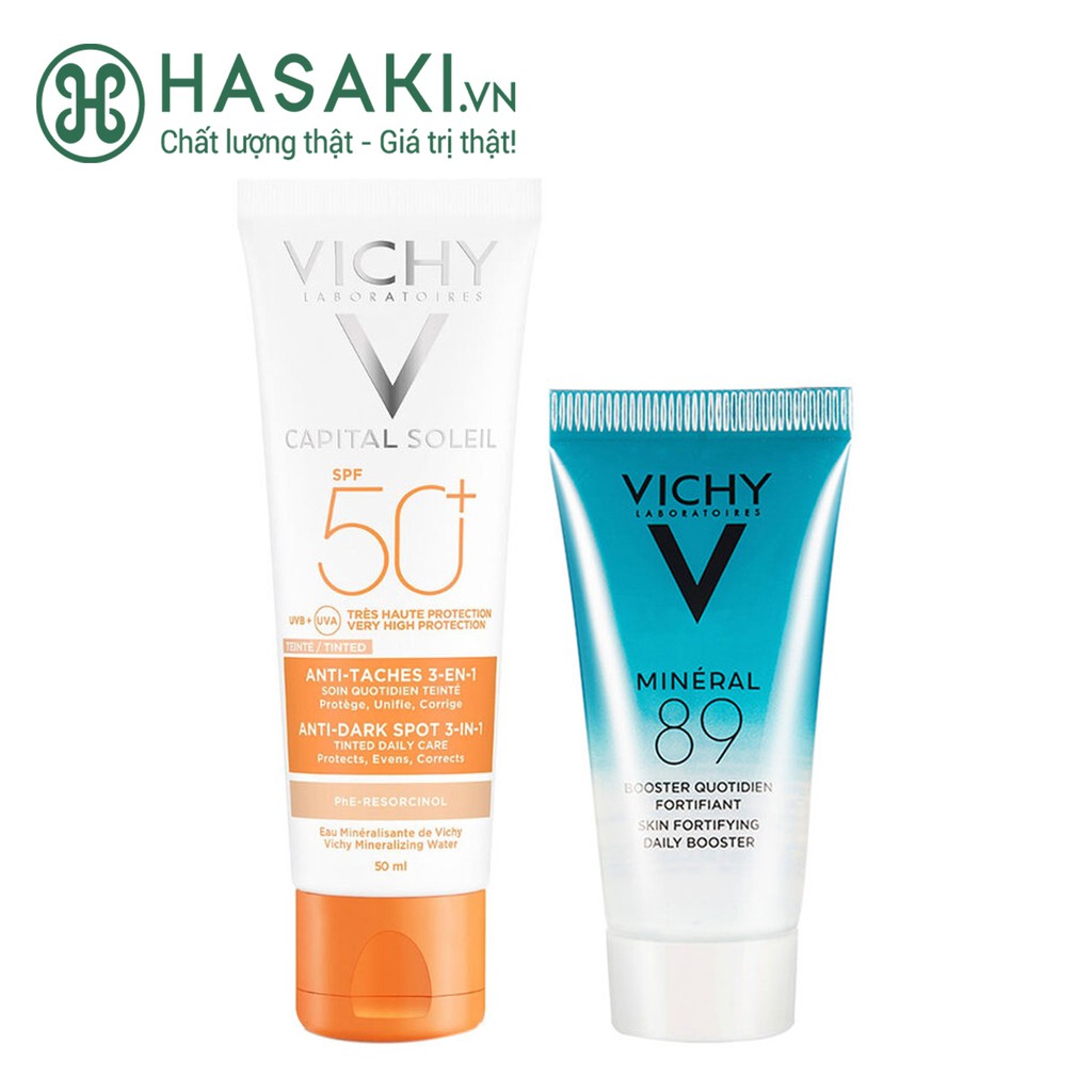 Bộ Đôi Vichy Chống Nắng Ngừa Sạm Da &amp; Dưỡng Da Căng Mượt