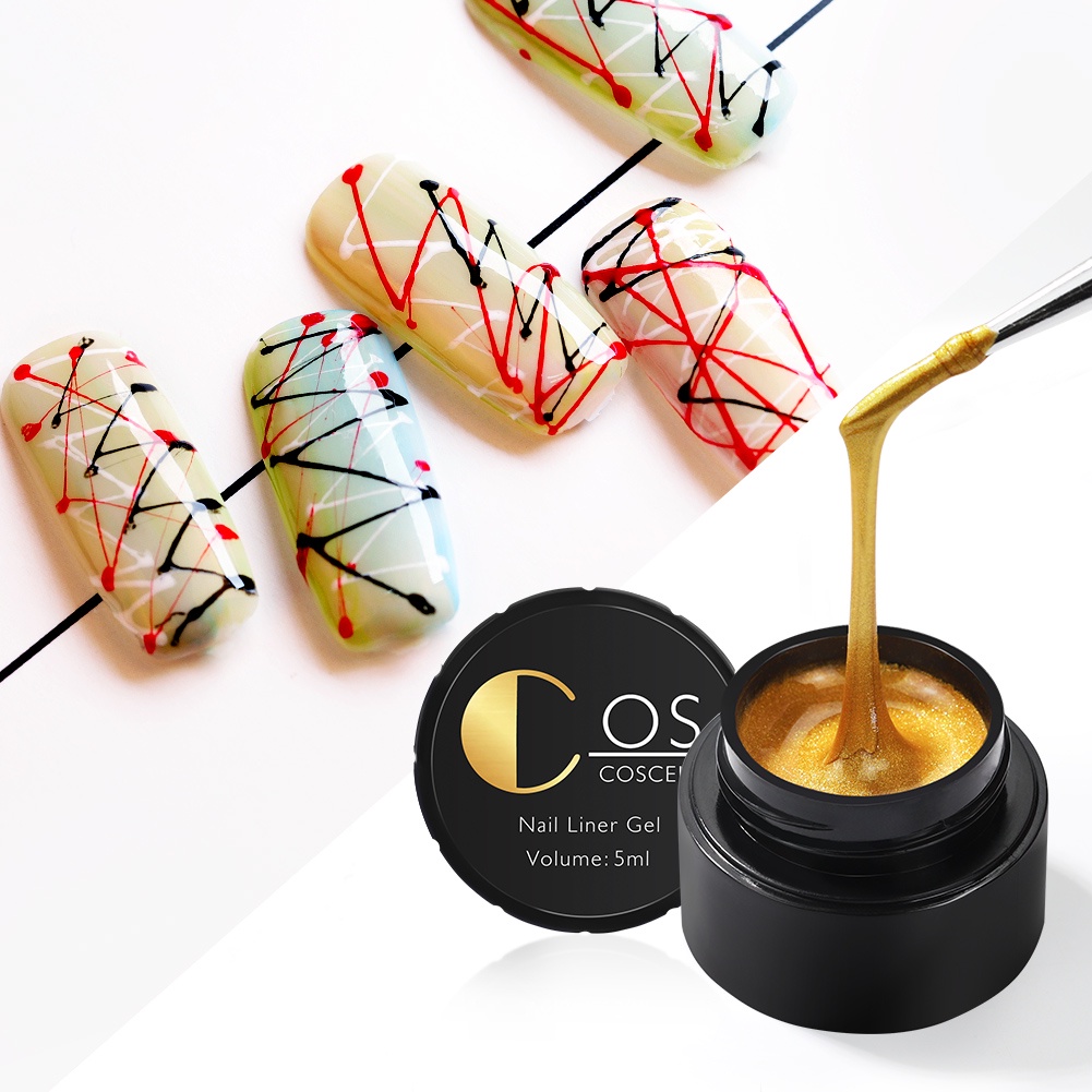 1 Lọ Gel 6 Màu 5ml Vẽ Trang Trí Móng Tay Nghệ Thuật