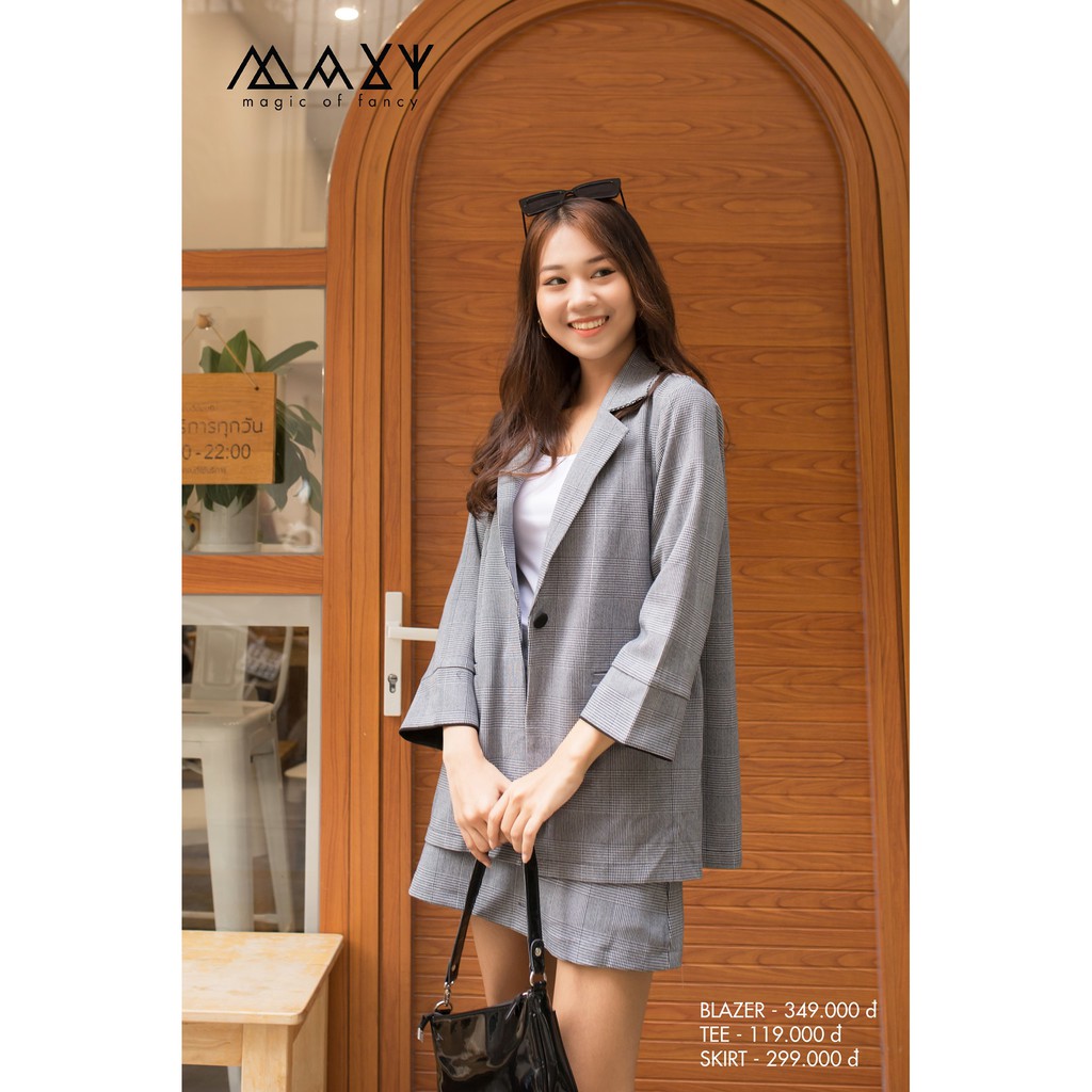 [Mã FADIRECT20 giảm 20K đơn 150K] ÁO - GREY LINE SET BLAZER - Áo blazer freesize kiểu Hàn