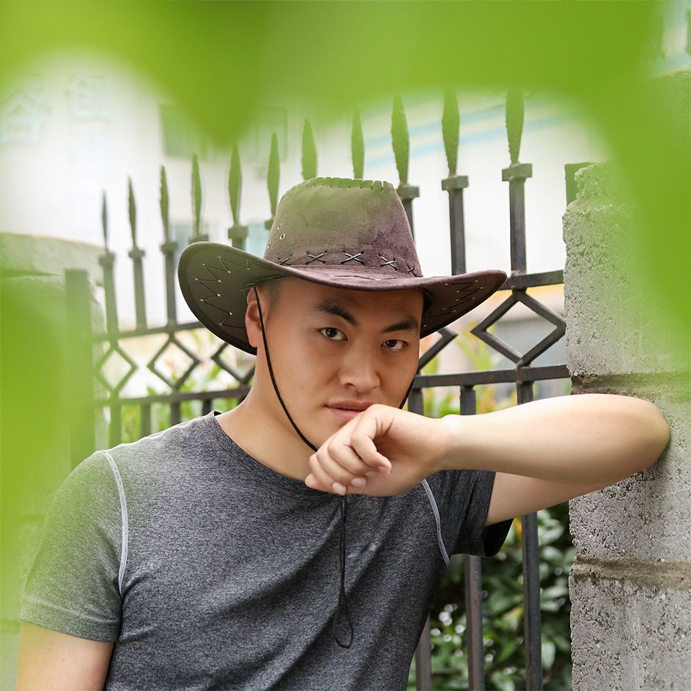 Mũ cao bồi da lộn thời trang sành điệu dành cho nam nữ