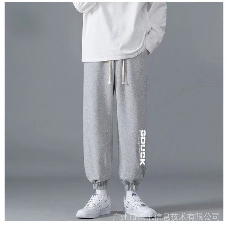 Quần Jogger Màu Đen Dáng Rộng In Họa Tiết Cá Tính Thời Trang Cho Nam