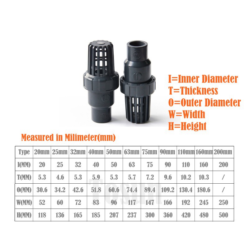 Van lọc nước 20-63mm dùng cho bể cá