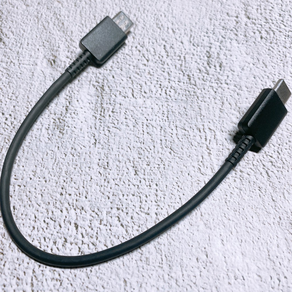 Cáp Ngắn Dùng Pin Dự phòng Chính hãng Samsung Dài 20Cm Type C to Type C 60W 2 Đầu USB C