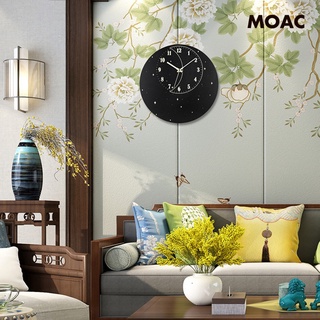 Đồng Hồ Gỗ Treo Tường Phát Sáng Trong Đêm Không Gây Tiếng Ồn Trang Trí Nhà Cửa