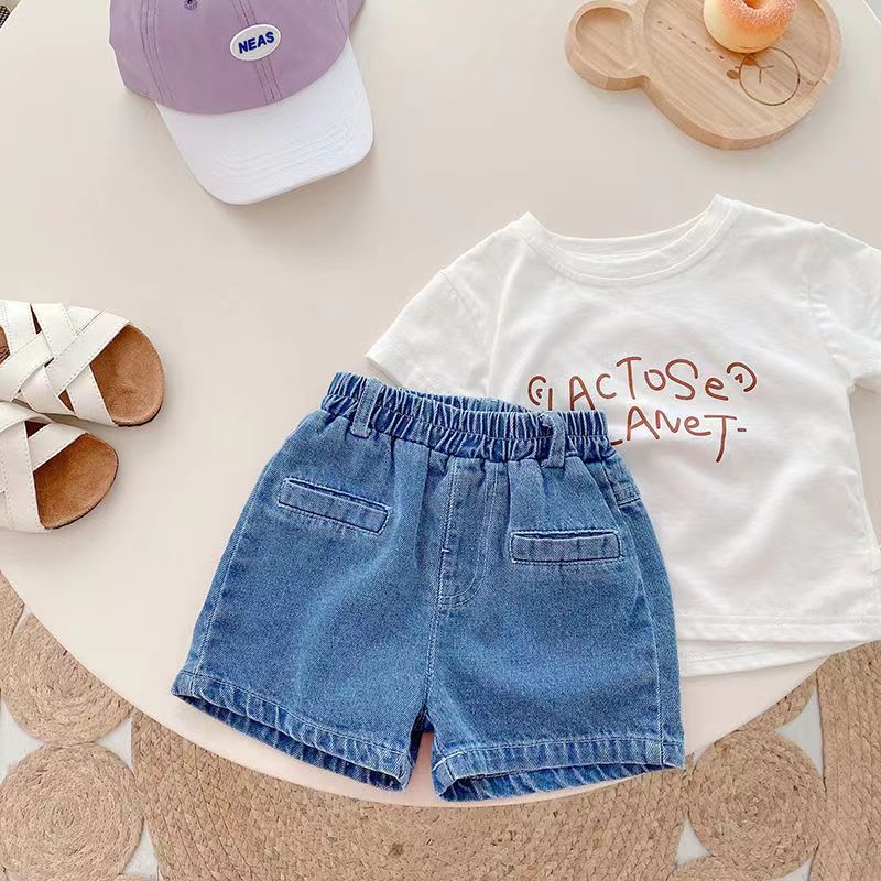 Quần Short Jean Ngắn Phong Cách Hàn Quốc Thời Trang Mùa Hè Mới Cho Bé Trai 041
