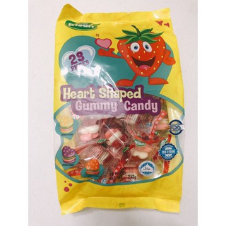 kẹo dẻo hình trái tim gummy risen 525g 1goi 25 bịch nhỏ