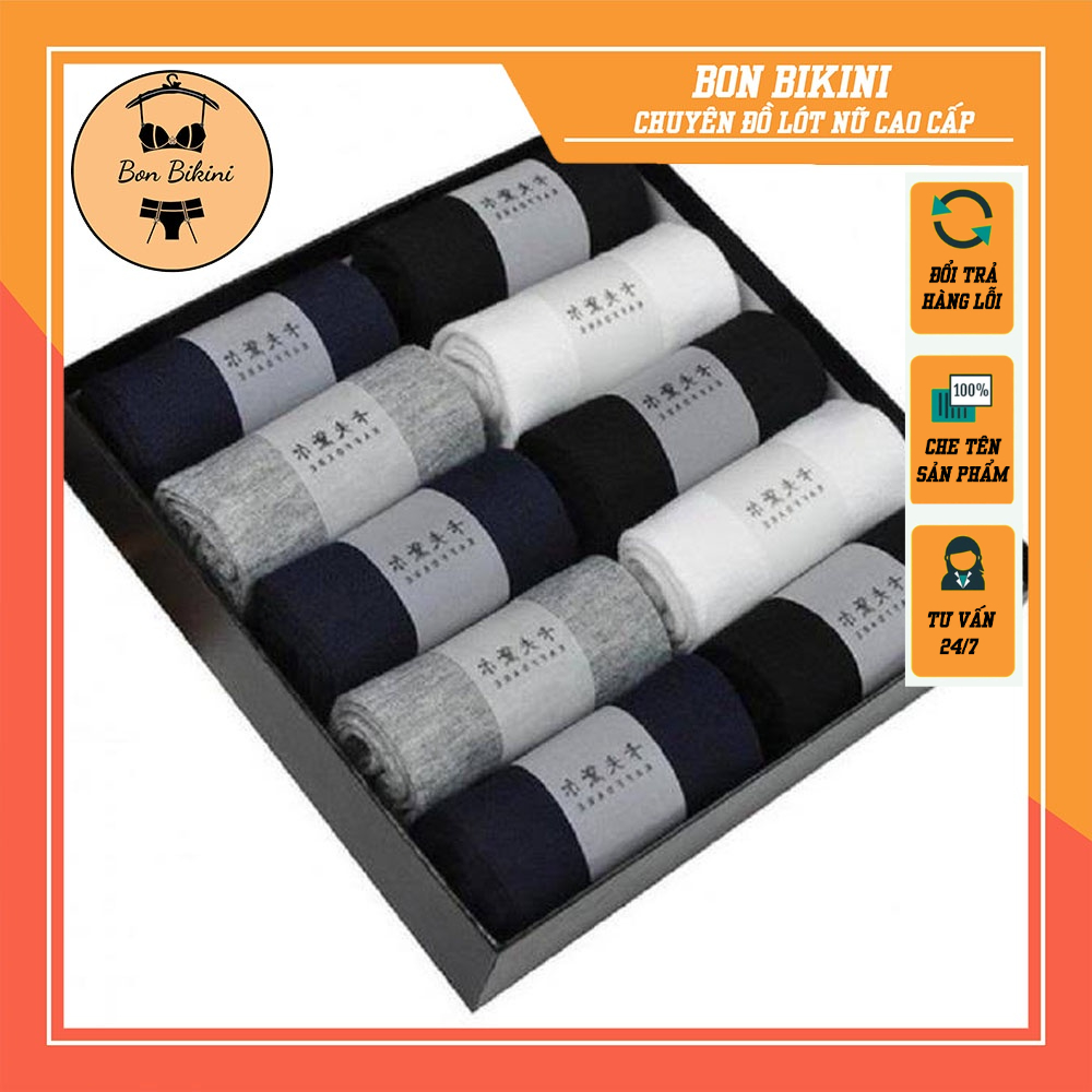 Hộp 10 đôi tất vớ nam nữ Unisex khử mùi chống hôi chân Hàng xuất Nhật