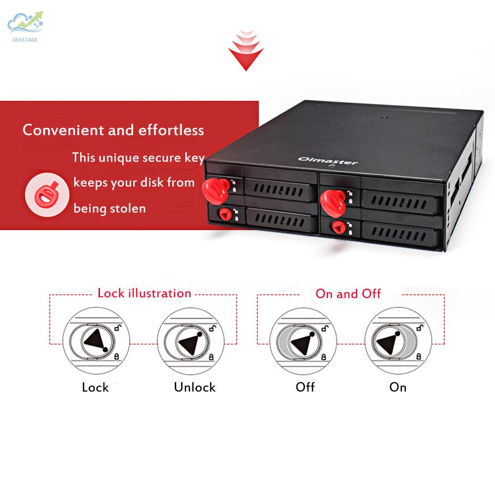 Ổ Cứng Sata Hdd Ssd 4 Bays 2.5 '' Hỗ Trợ 6gbps Và Phụ Kiện Đi Kèm | BigBuy360 - bigbuy360.vn