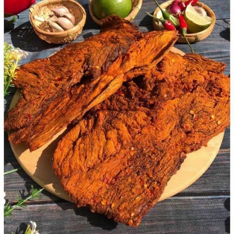 Khô Bò Miếng Đóng lon Pet 150/250gr - Top Shop Food Đồ Ăn Vặt