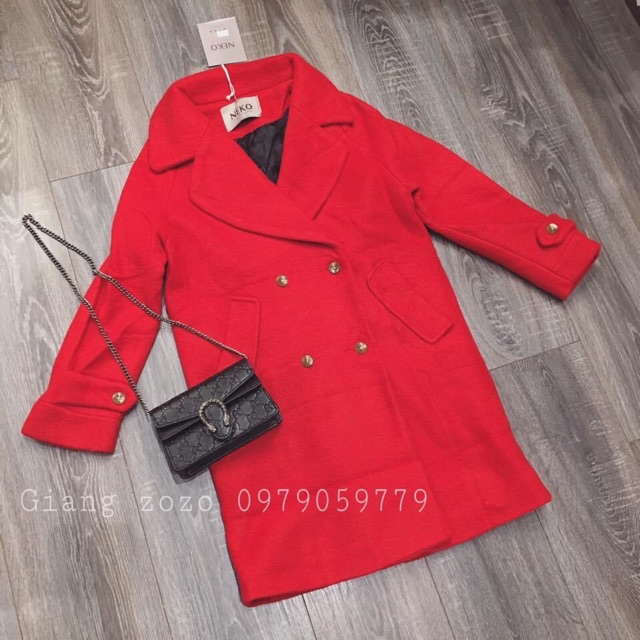 Thanh lý áo khoác dạ đỏ NEKO like new