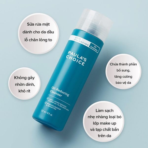Sữa Rửa Mặt Paula's Choice Cân Bằng Độ Ẩm &amp; Giảm Dầu 237ml-CocoLux