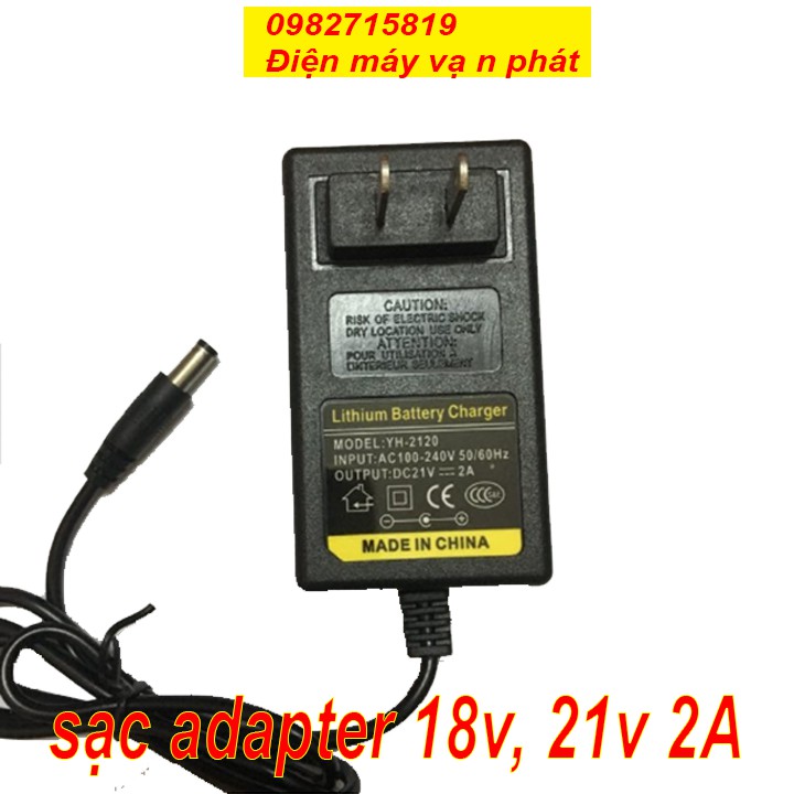 CNP Sạc 5S 21V 2A sạc pin lion 5s 18V, 2S 8,4V, 3S 12,6V, 4S 16,8V báo đầy, Sạc 5S 21V - 2A dùng cho pin Li-ion