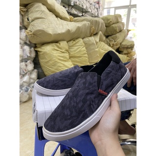 Giày lười vnxk 2419 xám đen