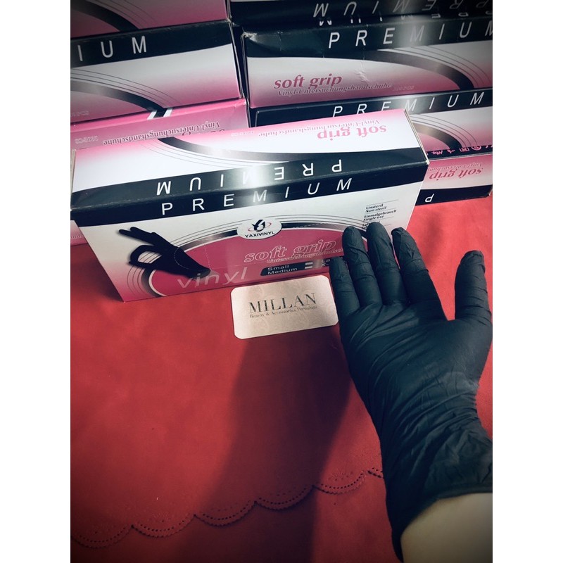 LOẠI TỐT Găng ĐEN Nitrile y tế KHÔNG BỘT (50pcs) | BigBuy360 - bigbuy360.vn