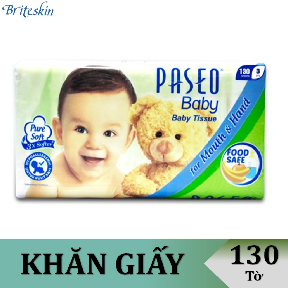 Khăn giấy Paseo Baby (Gói 130 tờ)