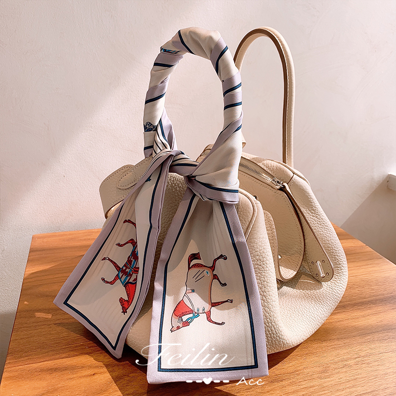 Dây buộc tóc kiêm khăn choàng cổ ruy băng thắt nơ xinh xắn đáng yêu dành cho nữ