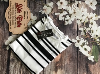 Áo kẻ đen - trắng - Nhật Minh 656