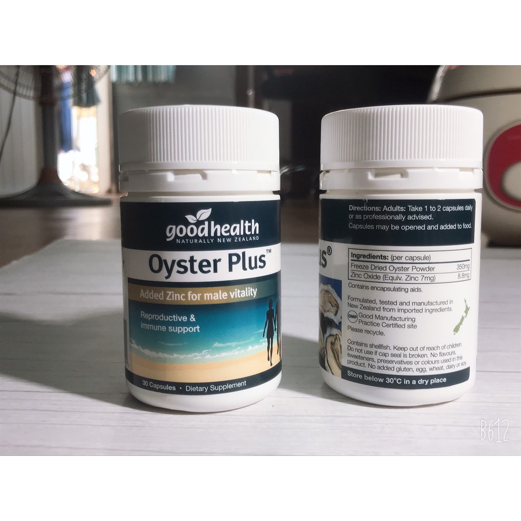 Tinh chất hàu tươi Oyster Plus Good Health tăng cường sinh lý nam giới [HÀU LÙN] (30 - 60 viên/lọ)