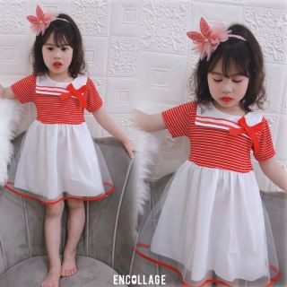 Váy Công Chúa Phối Ren Lưới