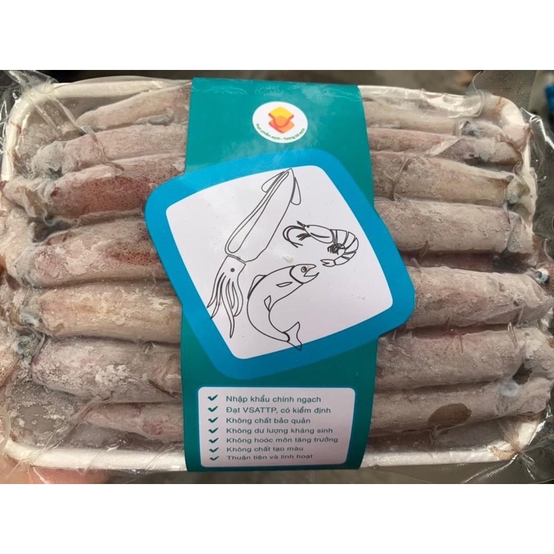 Mực Ghim  Phan Thiết A9/12 khay 1kg loại ngon - Giao Hàng Hà Nội