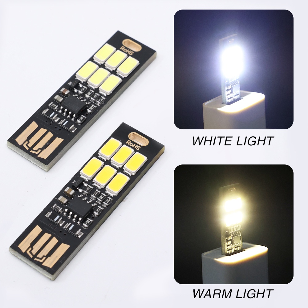 Đèn LED USB mini siêu mỏng 2 chế độ tiện dụng