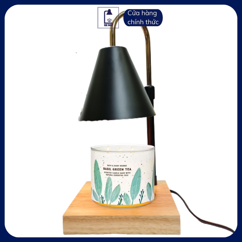 Đèn đốt nến thơm - Phụ kiện nến thơm BBW, Yankee, Candle Cup - Đế gỗ chỉnh cao thấp