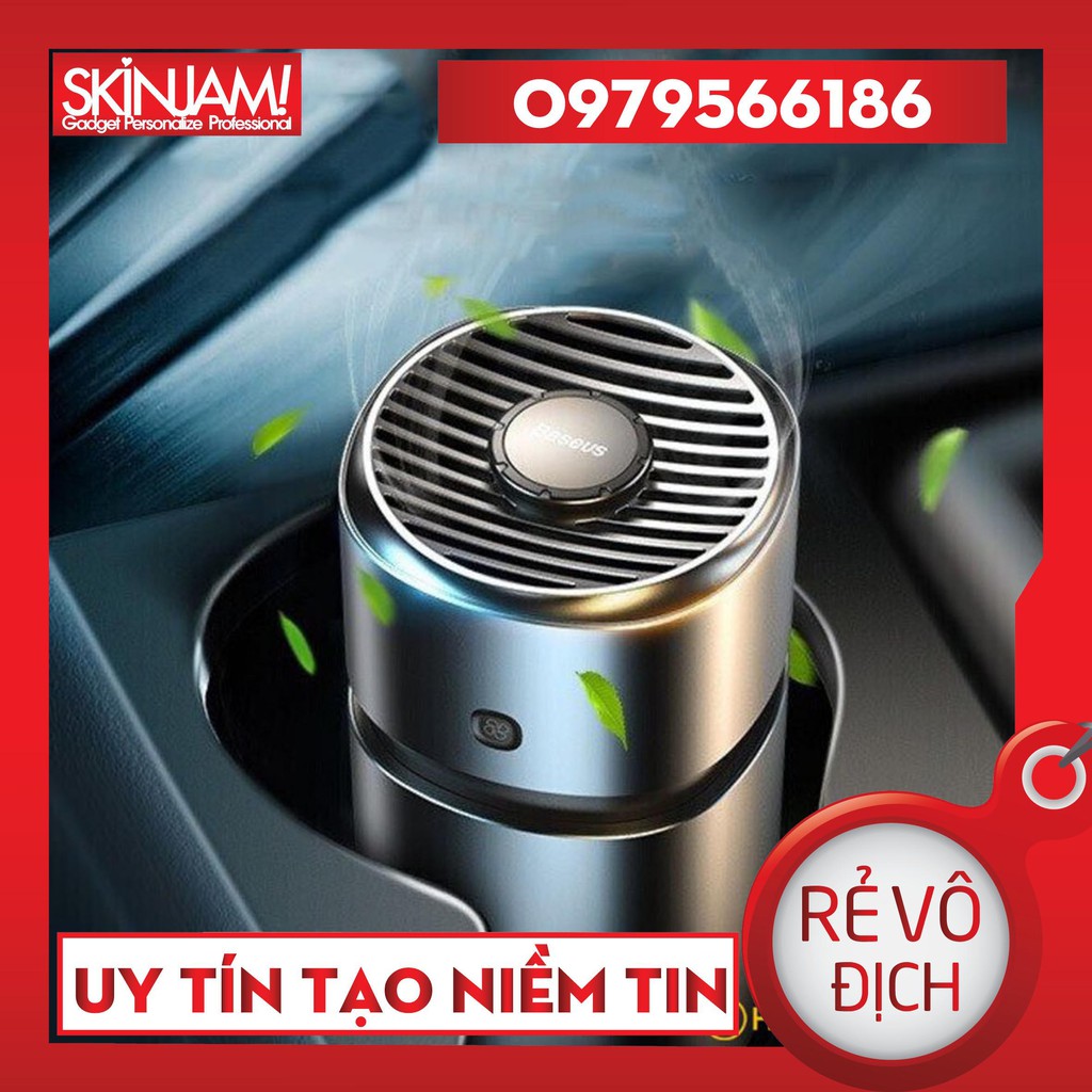 Máy khử mùi và lọc không khí dùng cho xe hơi Baseus Breeze fan Air Freshener (with Formaldehyde Purification Function)